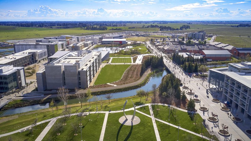 Aerial view of UC Merced campus